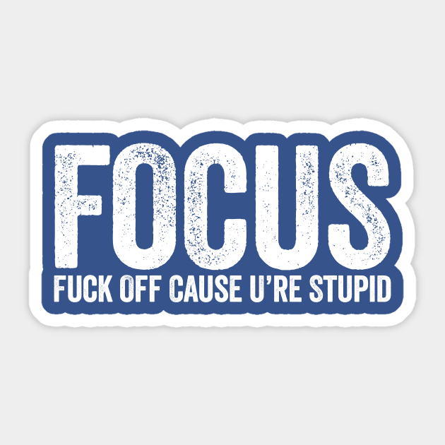 Focus White Sticker by GuuuExperience